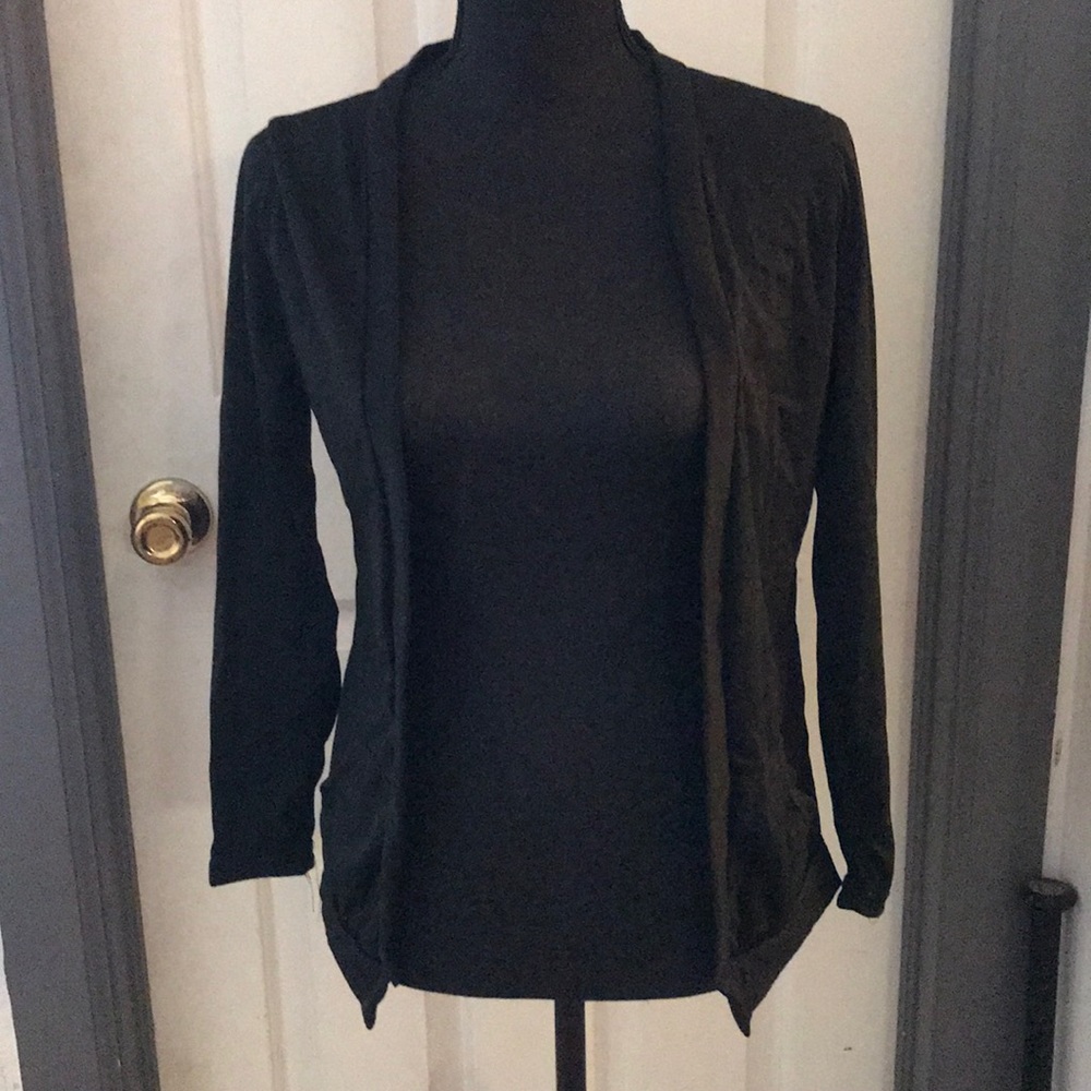 Long sleeve black skull cardigan